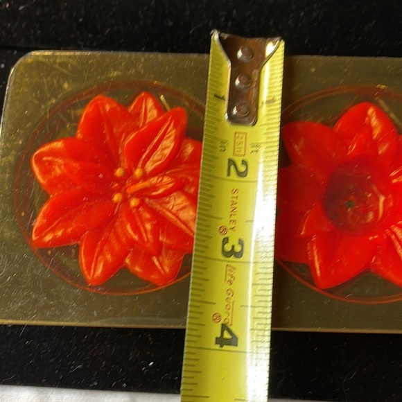 Avon (1983) Avon “Two Poinsettias Holiday Floating Candles” One New - Picture 8 of 9